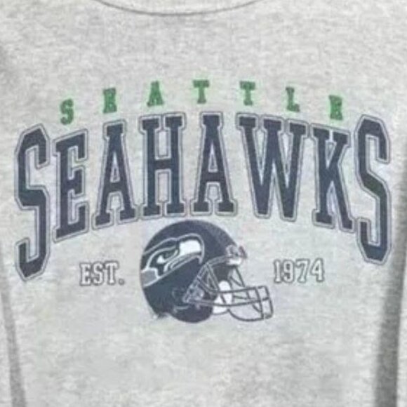 Vtg Seattle Seahawks Football Crewneck Sweatshirt Unisex, Seahawks Sweatshirt - Picture 3 of 4